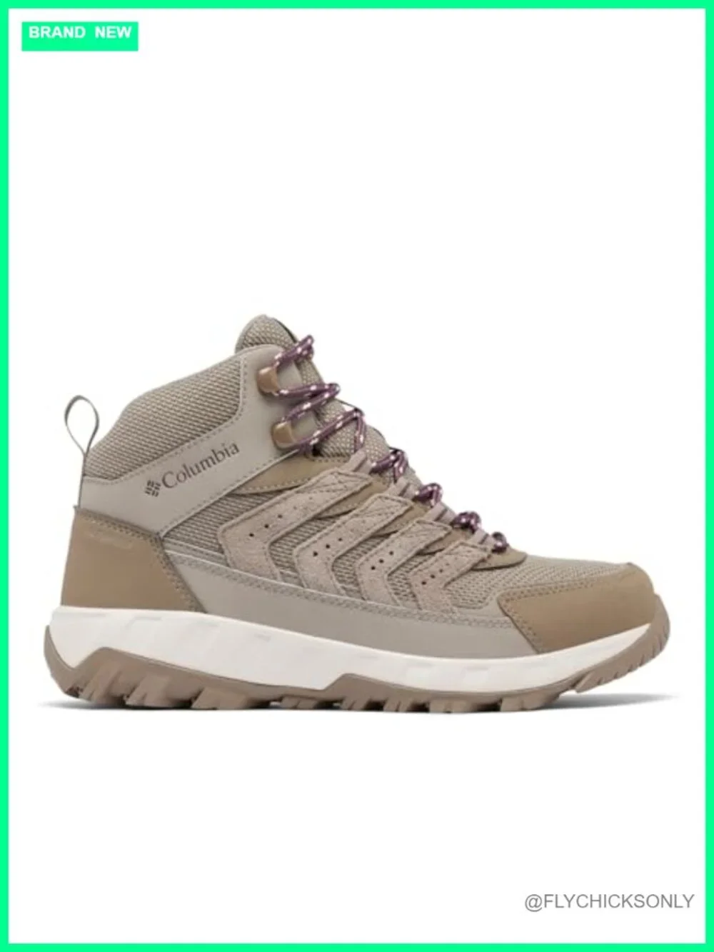 Waterproof Mid Hiking Boots Suede Mesh Leather Overlays